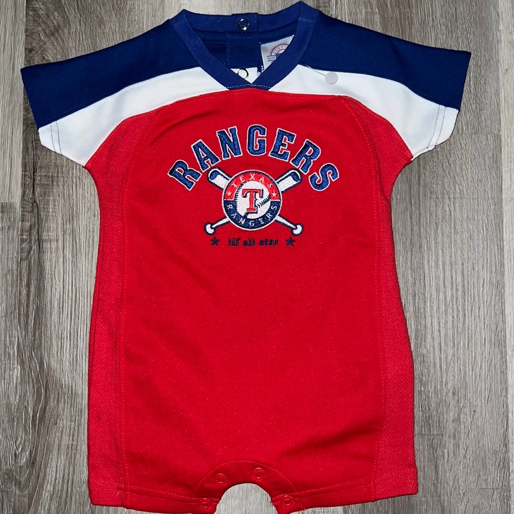 Vintage 12 months Baby Texas Ranger onesie